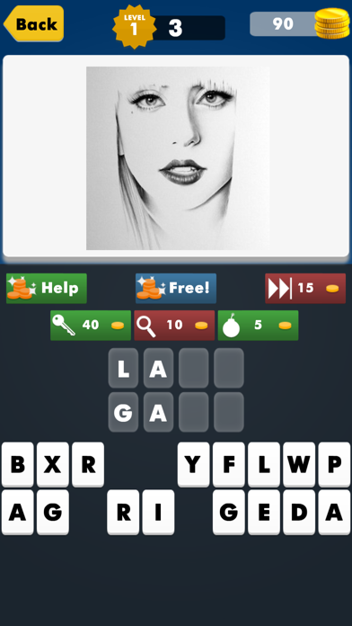 Celebrity Guess Quiz Games ~ Guessing hip hop pop music super star singers, tv & movie actors Screenshot