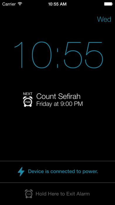 Shabbos Clock Screenshot