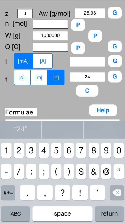 Faraday Calculator mini