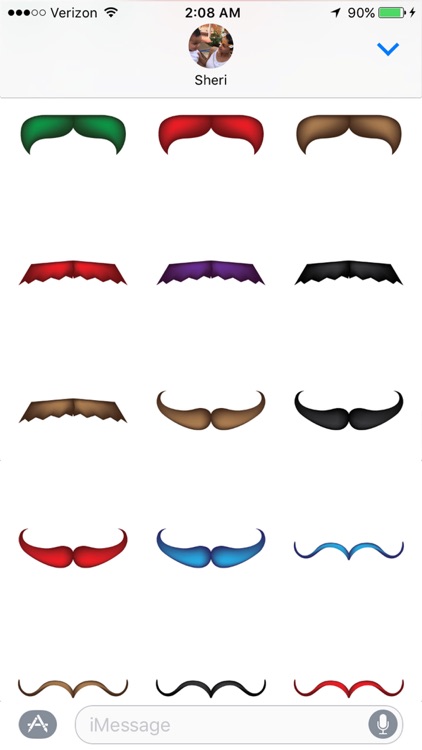 Mustache Stickers Pack screenshot-3