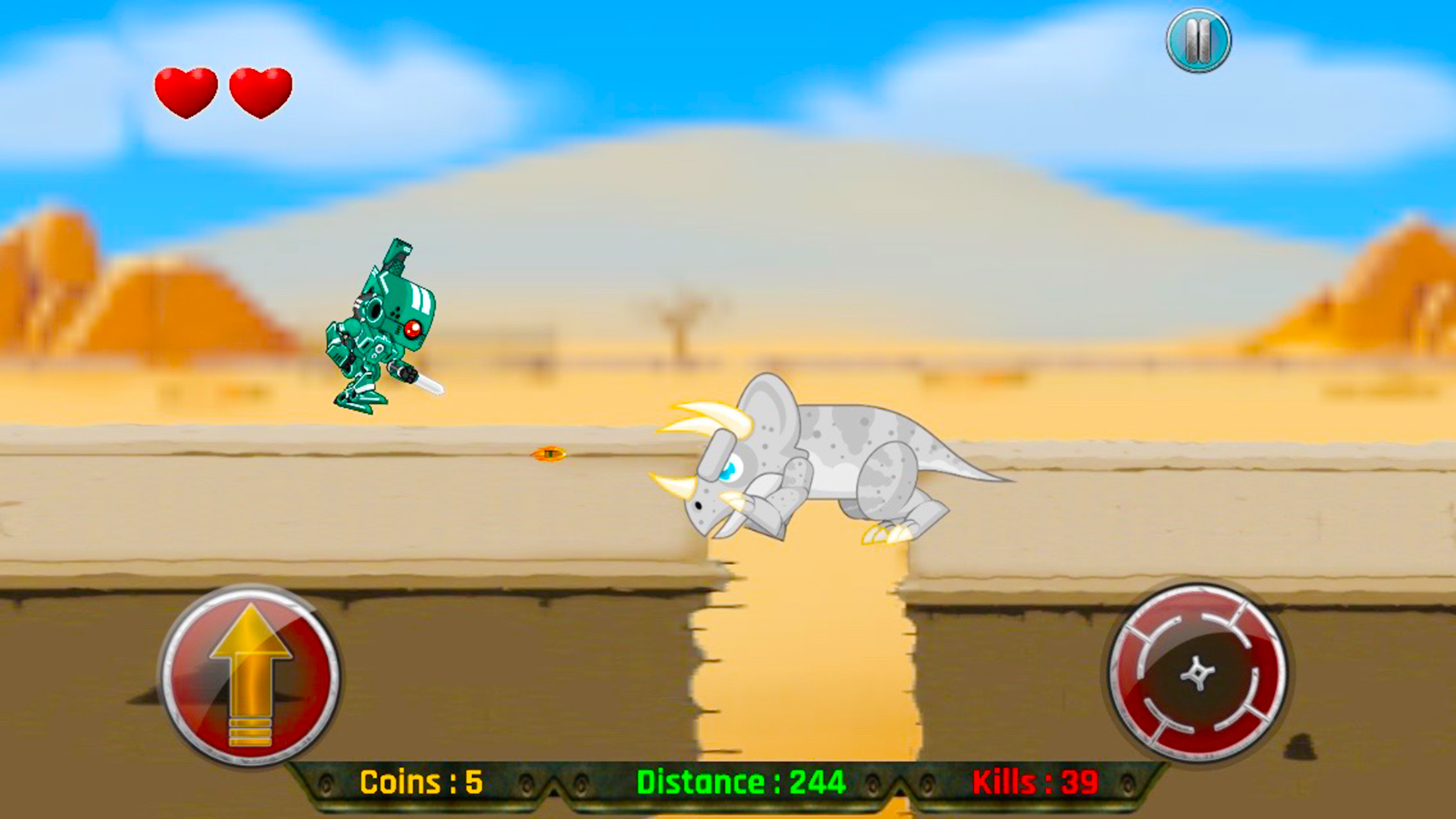 Real Robot Fighting Game 2016 -  Shoot Dinosaur with Robot Gun