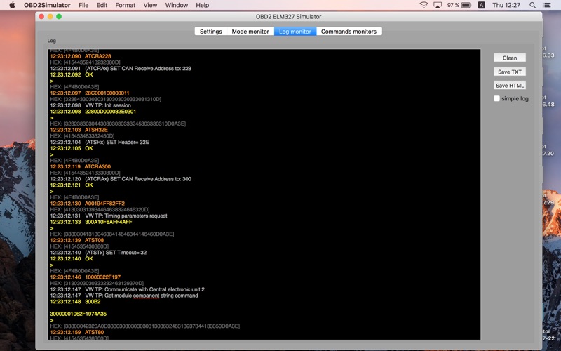 Screenshot #3 pour OBD2 Simulator
