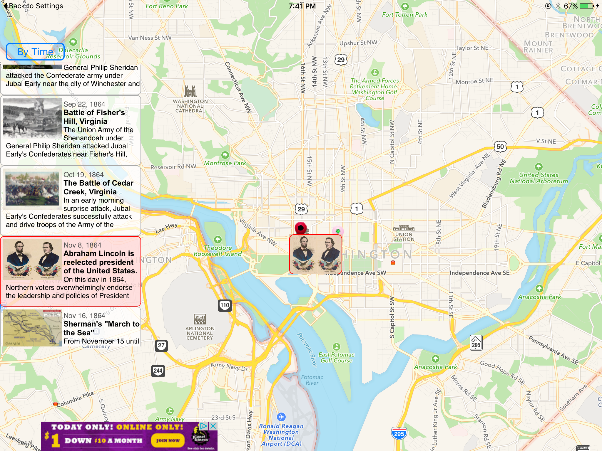 US Civil War Chronicle Map screenshot 5