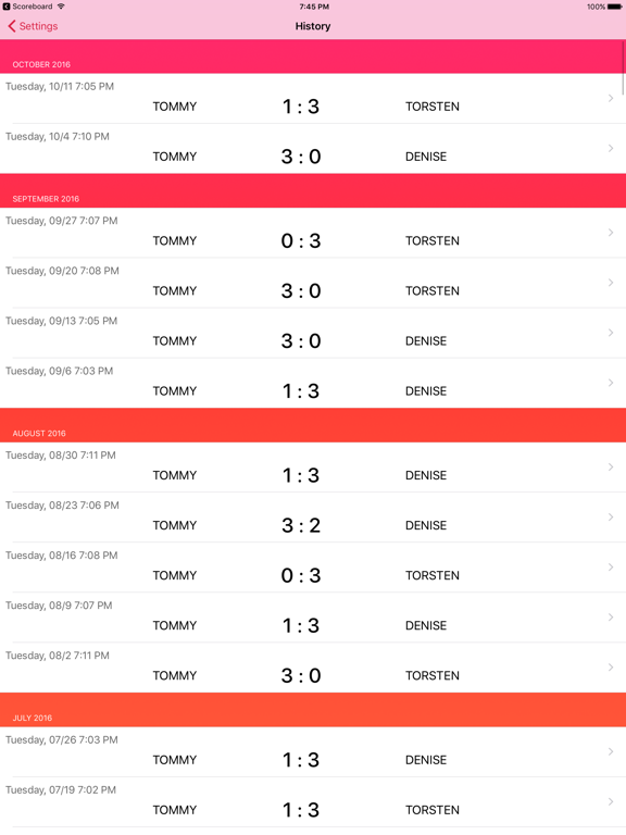 Screenshot #5 pour Racket Scoreboard