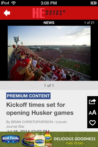 Husker Extra screenshot 3