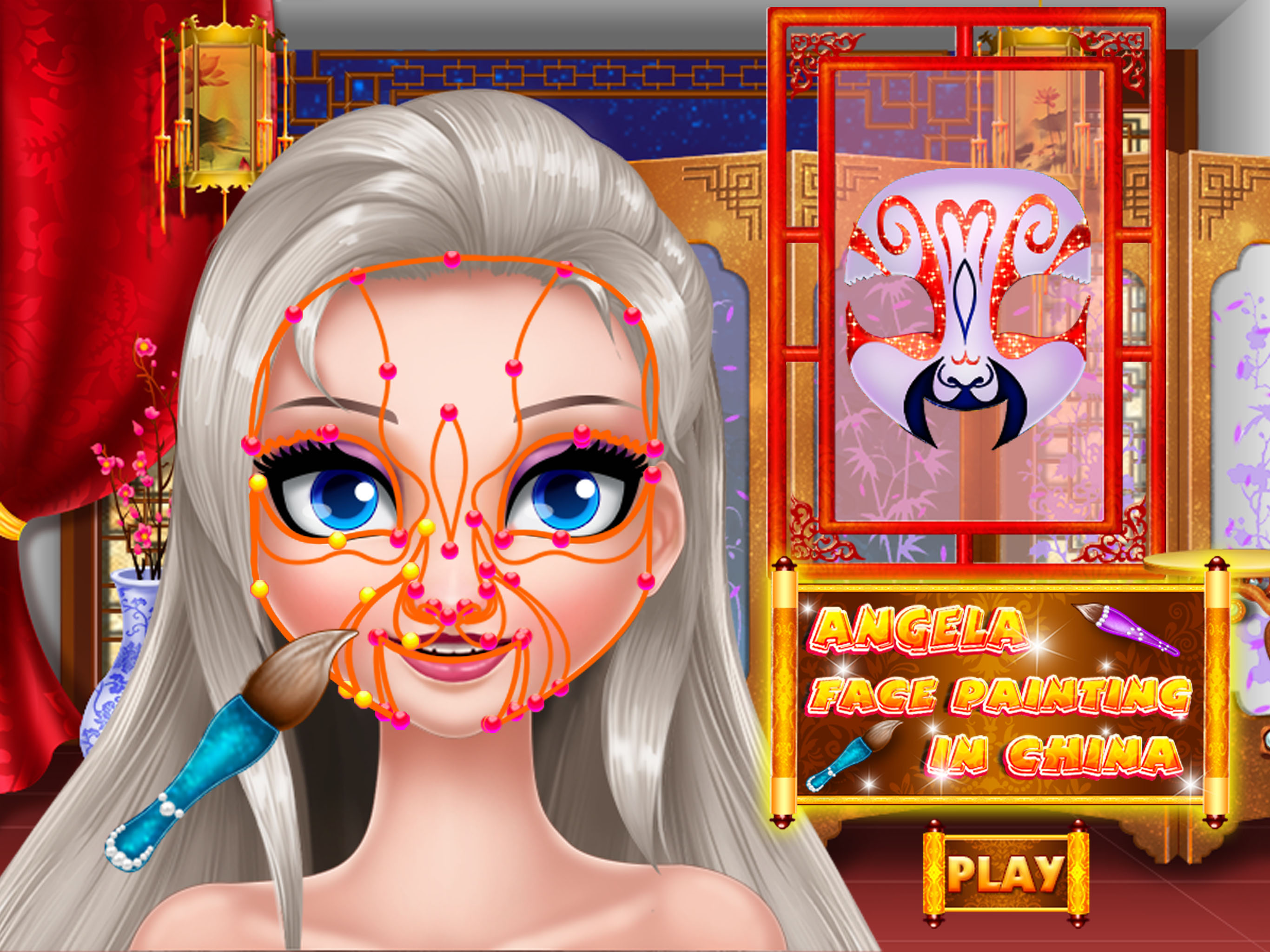 Angela Face Painting In China screenshot 6