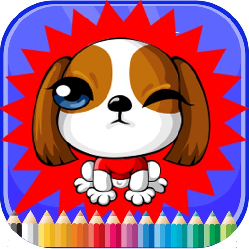 Dog and Friends coloring book - for kid Icon