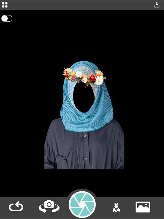 Screenshot #5 pour Hijab Flower Crown Photo Montage