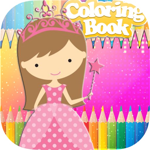 Coloring Book Princess Girls - Fun For Kids Icon