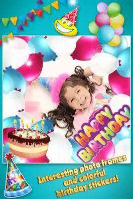 Game screenshot Happy Birthday Photo Frames & Stickers with Stamps mod apk