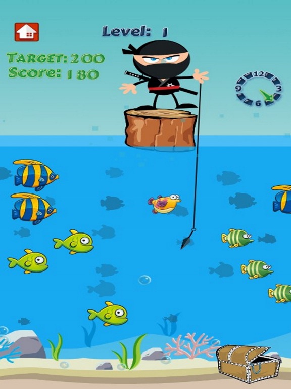Ninja Fishing Gameのおすすめ画像1
