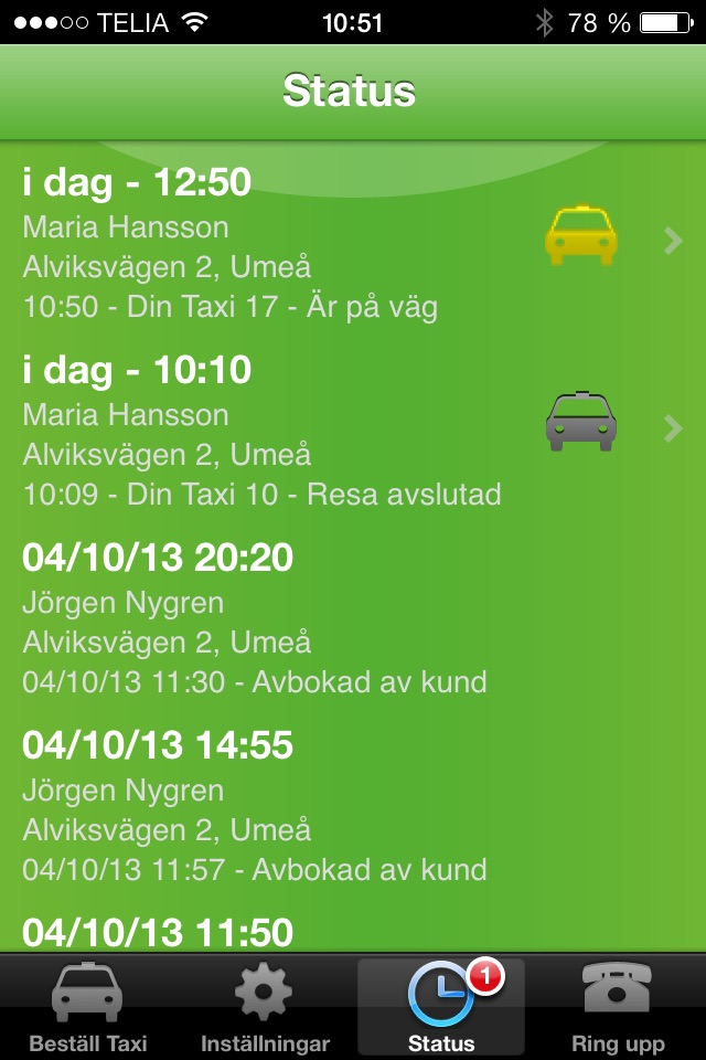 Boka taxi screenshot 4