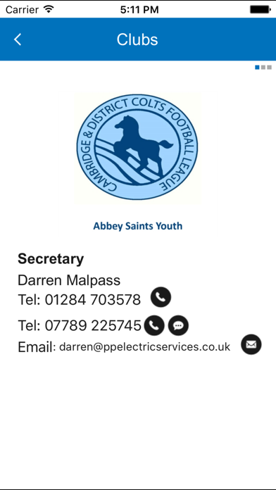 Screenshot #3 pour Cambridge & District Colts League