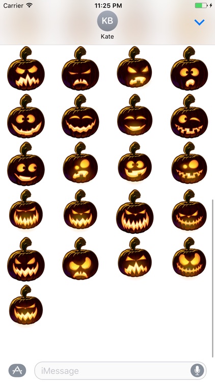 Pumpkin Halloween Emoji Sticker #5