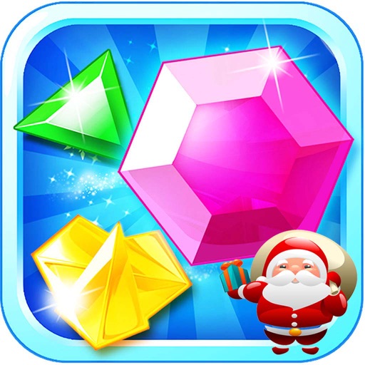 Christmas Santa Claus Jewel Match 3 Icon