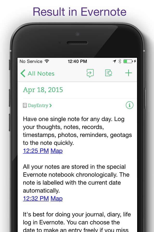 DayEntry - quick diary, journal for Evernote screenshot 2