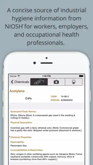 chemical hazards pocket guide iphone screenshot 1