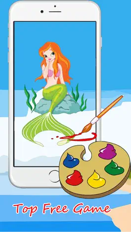 Game screenshot ! Little Mermaid Princess Coloring Pages Therapy hack