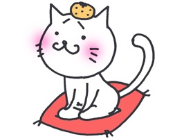 かわいい猫ちゃん、まゆねこの動くステッカーパックが、なんと無料でiMessageに登場!