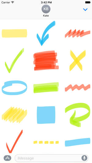 Highlighter sticker pack - stickers for iMessage(圖4)-速報App