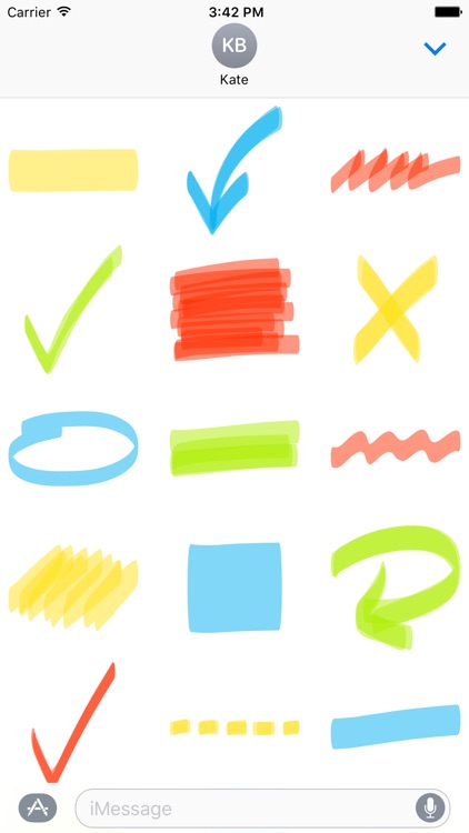 Highlighter sticker pack - stickers for iMessage screenshot-3