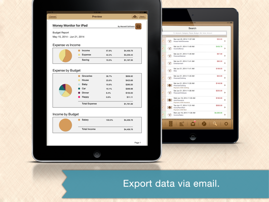 Money Monitor Pro for iPad - Budget & Bill Managerのおすすめ画像5