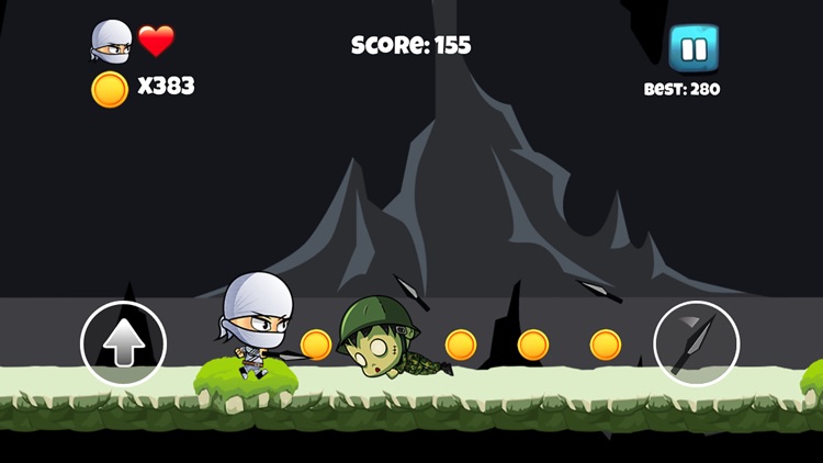 Ninja vs Zombie - Fun Jump , Run & Fight Adventure screenshot-4