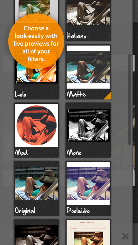 #2. CameraBag 2 (iOS) By: Nevercenter Ltd. Co.