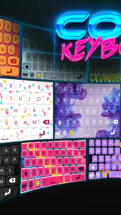 Cool Keyboard Free with Color Backgrounds & Fonts