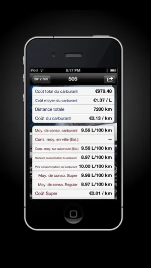 Capture d'écran de Car Care D'essence & Entretien sur iPhone 3