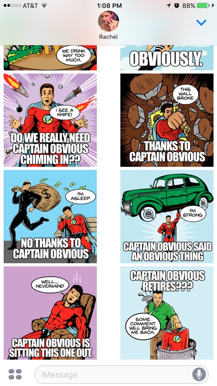 Captain Obvious Stickers screenshot-3