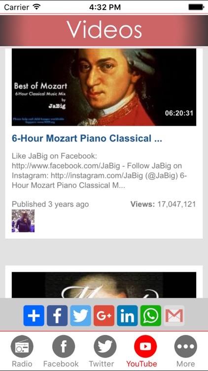 Mozart classic music online library - Listen to mozart concertos , sonatas , symphonies from live radio FM stations screenshot-3