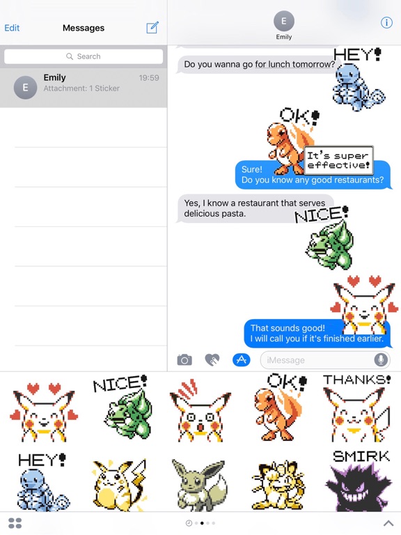 Pokémon Pixel Art, Part 1: English Sticker Packのおすすめ画像1