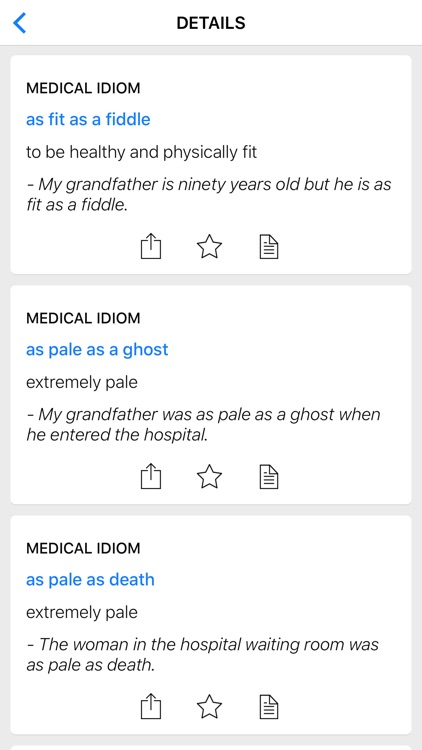 Medical & Color idioms