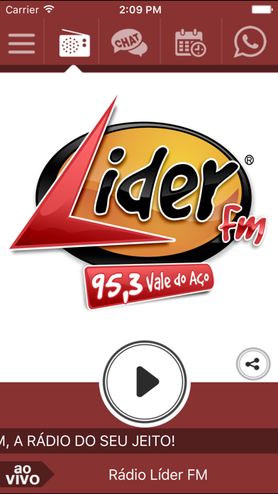 Screenshot #1 pour Rádio Líder FM - Ipatinga