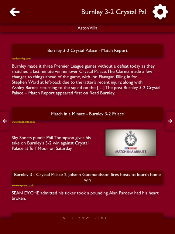 Screenshot #5 pour All The News - Burnley FC Edition