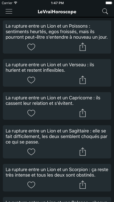 Screenshot #2 pour Le Vrai Horoscope