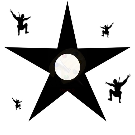 Jumping Ninja Collecting Stars Icon