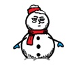 Funny Snowball Stickers