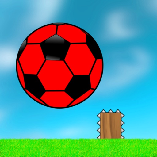 Flappy Red Ball - Bouncing Between Spikes icon