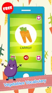 Vegetable Word Picture Matching Puzzles Fun Games screenshot #3 for iPhone