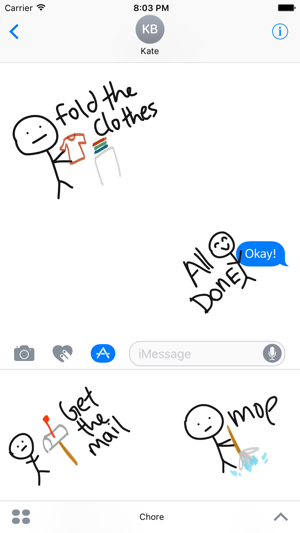 Chore sticker pack -  to do stickers for iMessage(圖1)-速報App