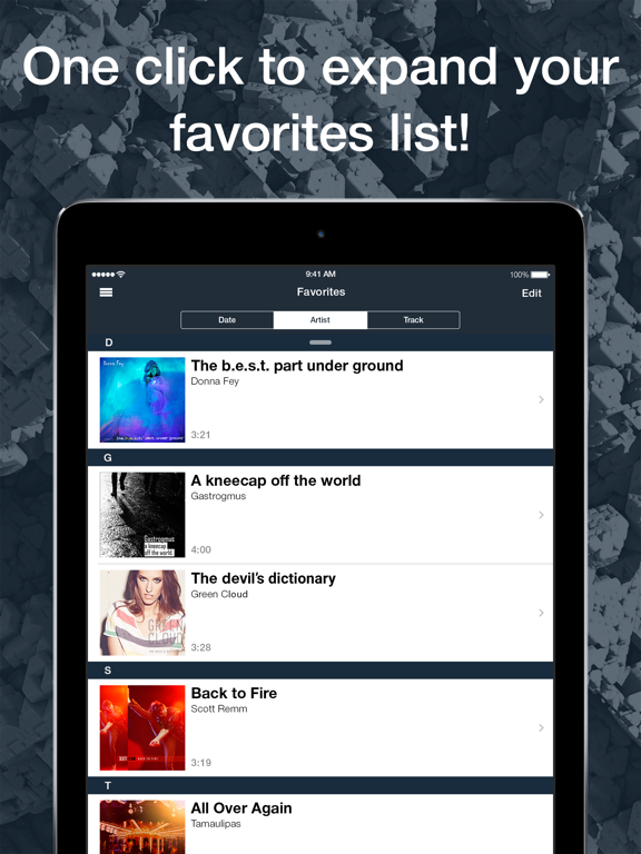 Galaxy FM iPad screenshot 4 - Music app