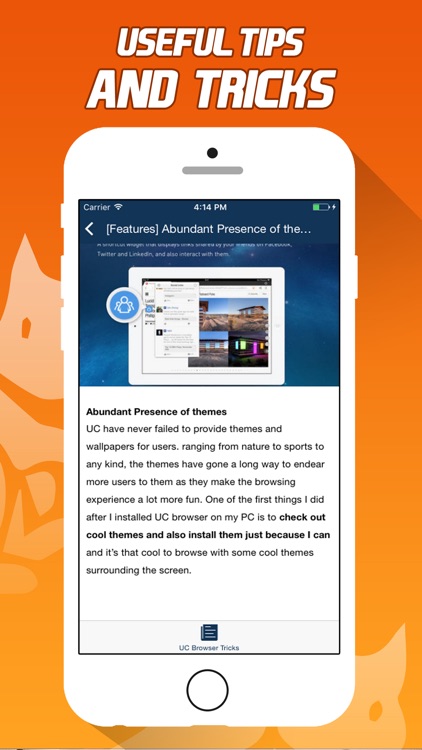 Tricks for UC Browser - Tips, Guide