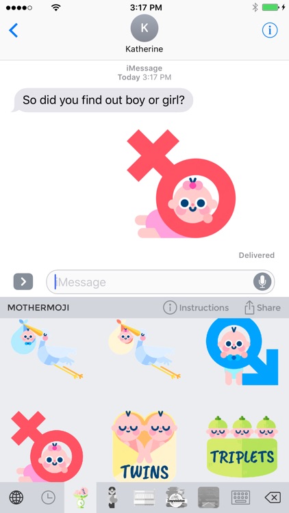 Mothermoji - Pregnancy & Baby Emojis and Stickers screenshot-0