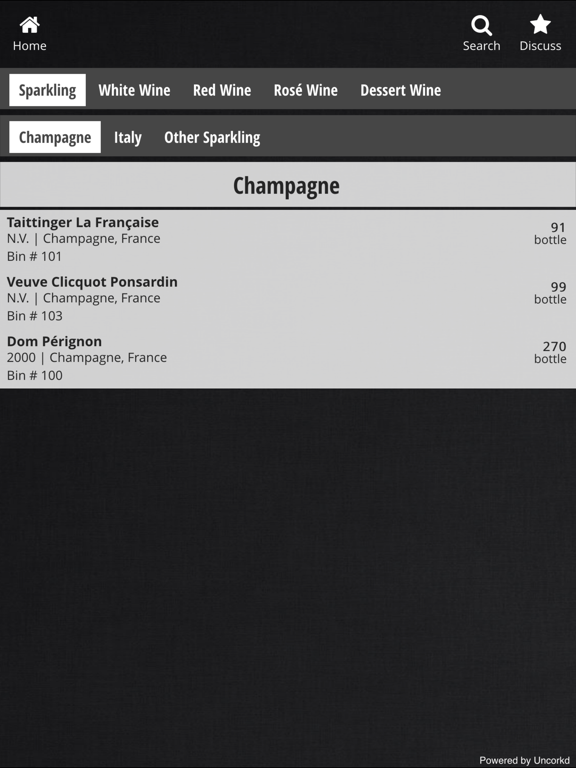Screenshot #5 pour Wine Menu Uncorkd