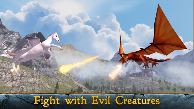 Flying Pegasus: Magic Horse Simulator 3D Full screenshot-3