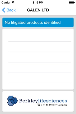 Products with Litigation Risk screenshot 4