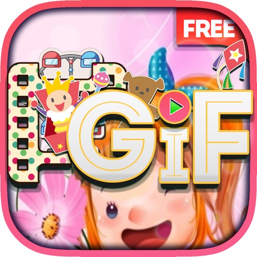 GIF Maker Animated & Video Theme Fashion for Kids Icon