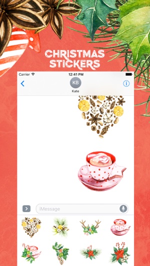 Christmas Watercolor Stickers(圖2)-速報App